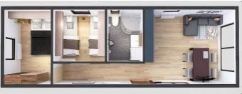 mobilný dom OPTIMA 3,5x10 35m2 vizualizácia